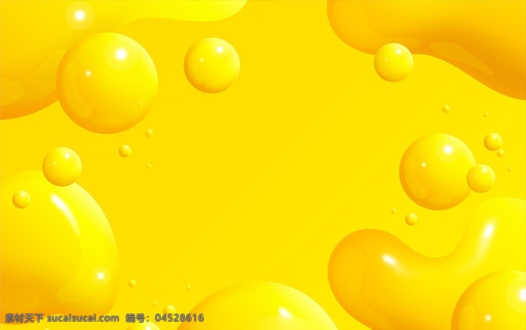 黄色 液体 抽象 背景 底纹 液态 饮料 模板 banner 海报 水 时尚 清新 背景底纹 立体 底纹边框