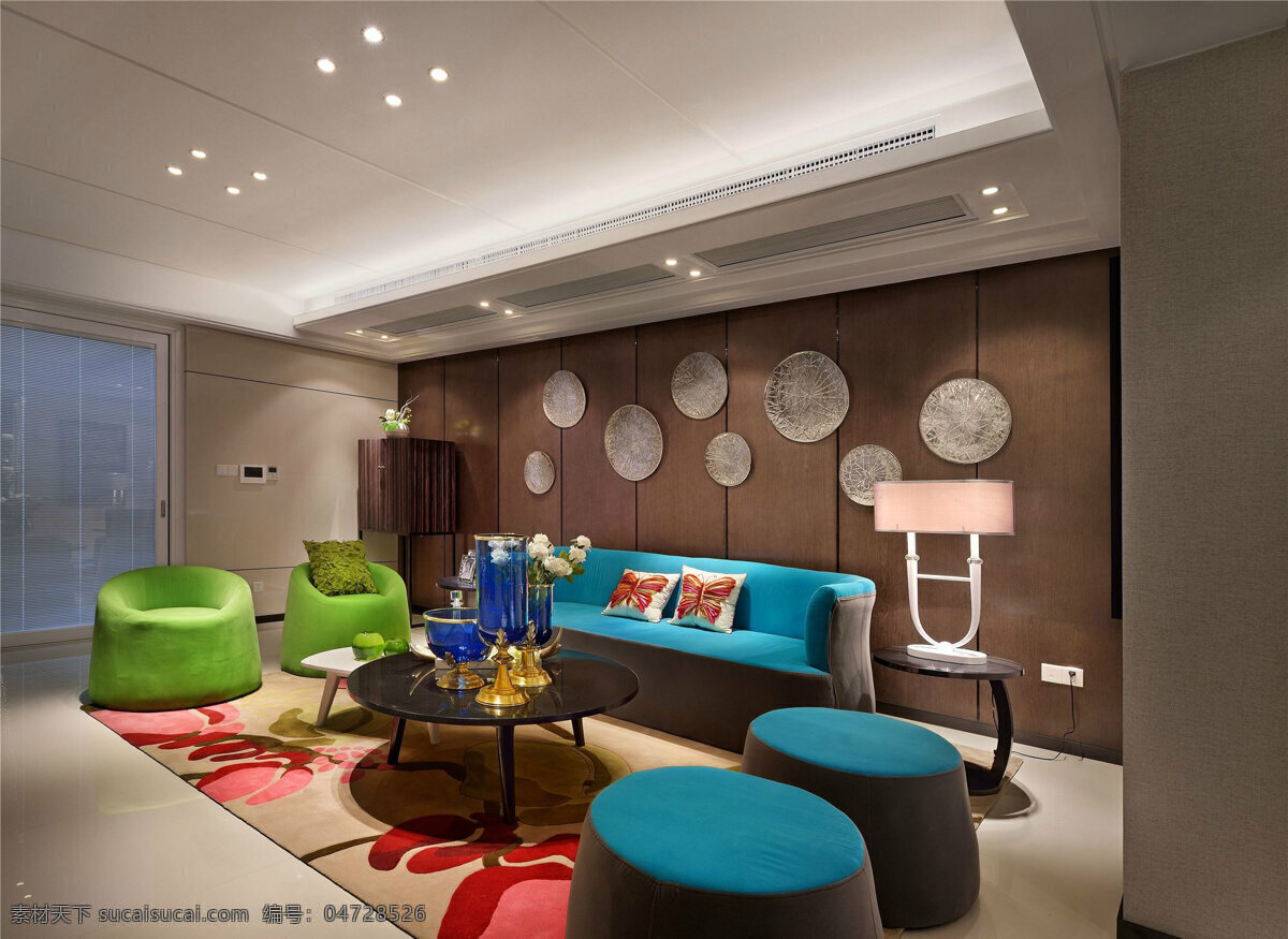 现代 时尚 客厅 高级 风格 室内装修 效果图 大理石地板 客厅装修 木制家具 浅色沙发