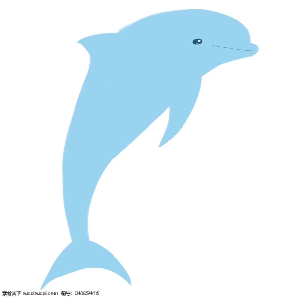 蓝色海豚 蓝色 浅蓝 海豚 动物 夏天 清凉 简约