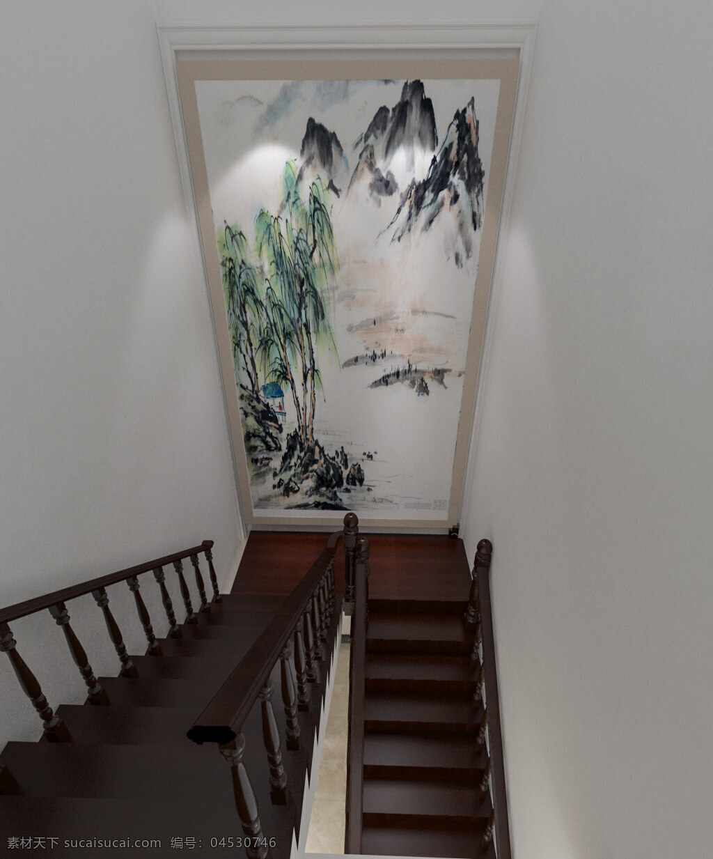 楼梯间 效果图 3dmax 模型 室内模型 效果图模型 3d模型 家装模型 简约效果图 室内效果图 家装效果图 室内设计 楼梯间效果图 楼梯模型