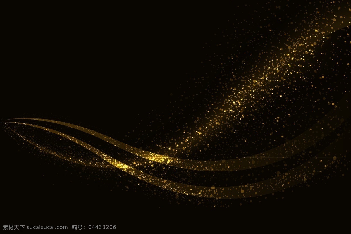金色粒子 金色光线 粒子 金色背景 金色波纹 金色曲线 曲线 条纹 花纹 设计素材 背景图片 底纹边框 条纹线条