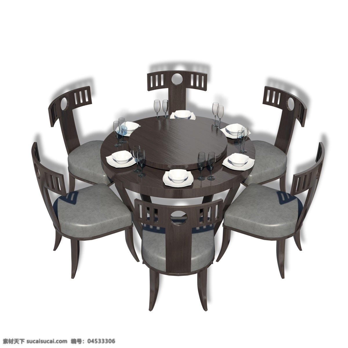 餐厅 饭厅 圆桌 椅子 实木家具 木制桌椅 六人饭桌 吃饭 餐饮 家居饭桌 和家团圆