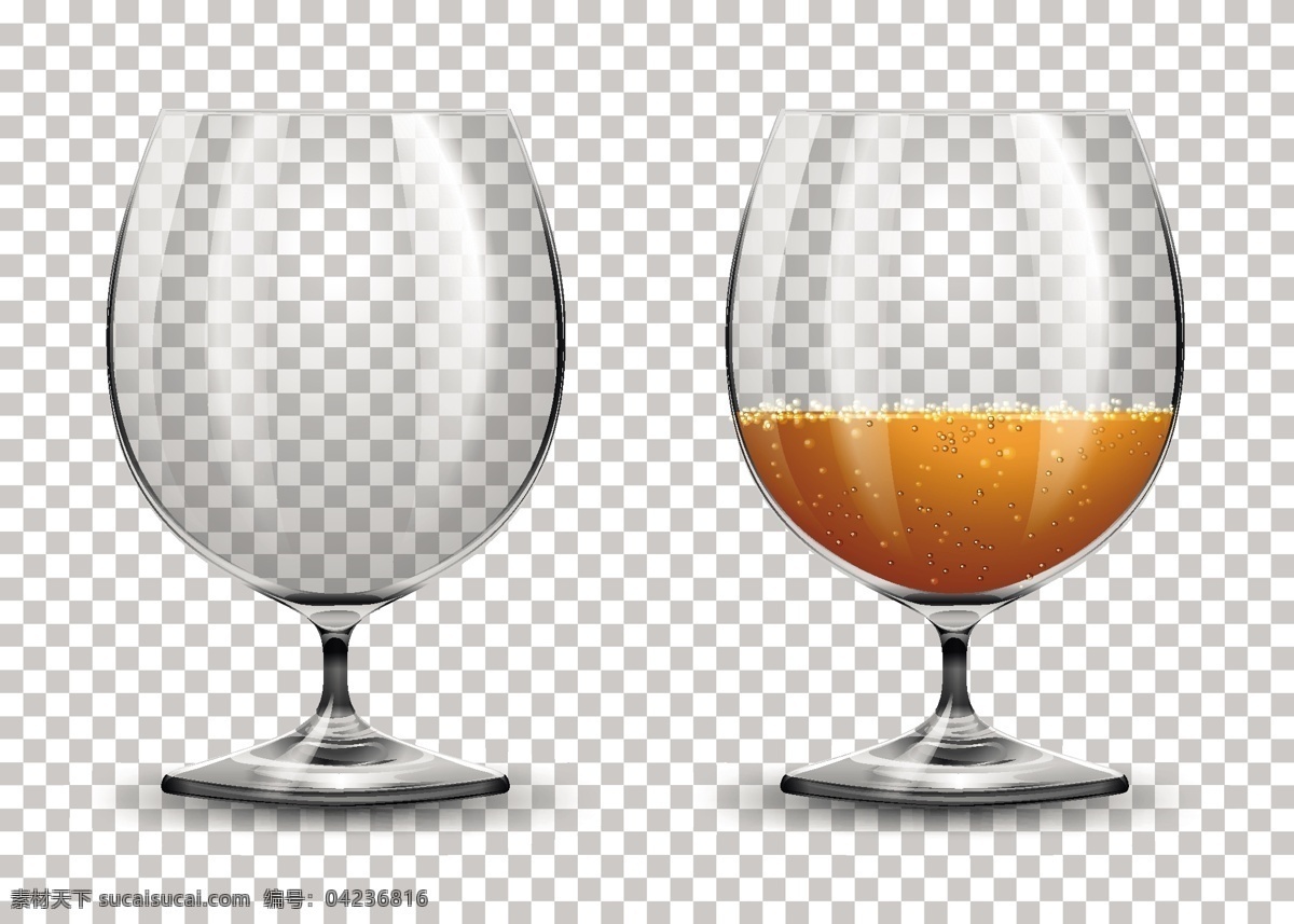 玻璃杯样机 酒杯 高脚杯 空的 样机 玻璃 透明