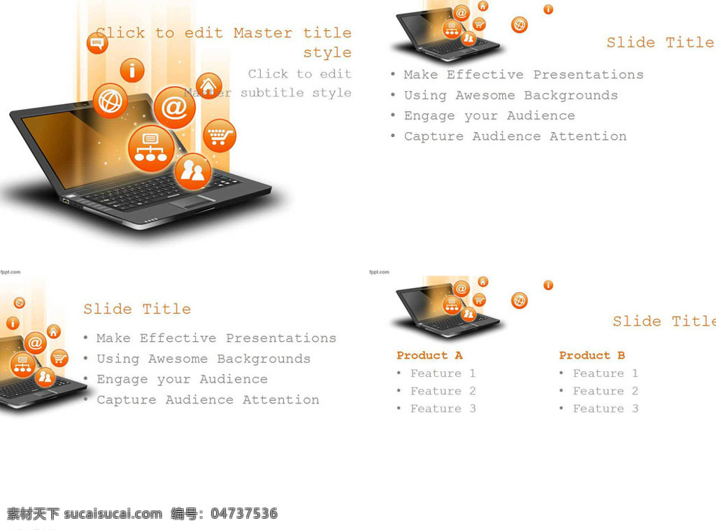 笔记本 经典 橙色 按钮 图标 商务 科技 多媒体