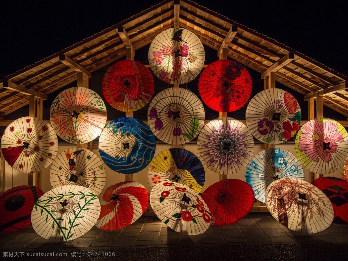 伞 日本风格伞 日式伞 油画伞 纸伞 装饰品 生活素材 生活百科 家居生活