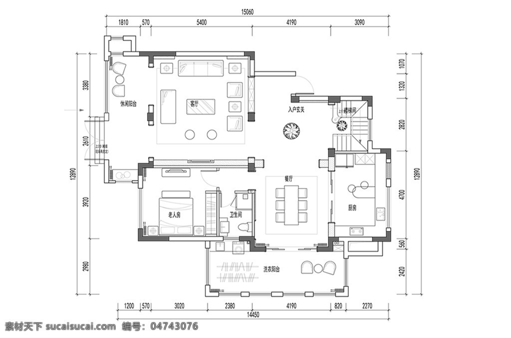 大平 层 户型 cad 方案 平面 多层 图 定制 室内设计 住宅室内设计 室内施工图 图纸 cad参考图 设计图 平面图