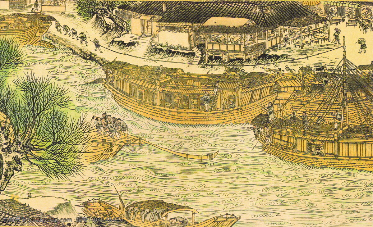 古画 中国画 古典 绘画 人物 山水 艺术 楼阁 文化艺术