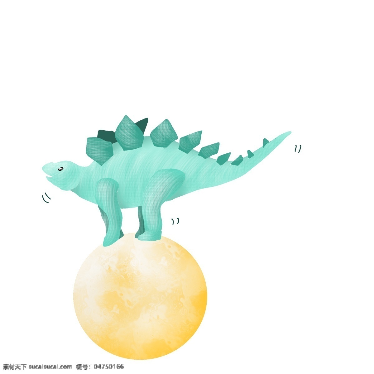 站 球 上 面的 小 恐龙 蓝色恐龙 黄色球 玩球的小恐龙 小恐龙 蓝色小恐龙 动物
