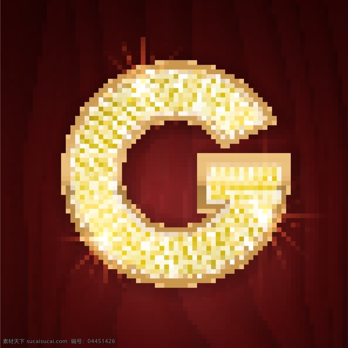 黄色 镶边 钻石 闪耀 英文 字母 g 红色背景 金色 英文字母 闪亮 字母g 字母素材 文化艺术 节日庆祝