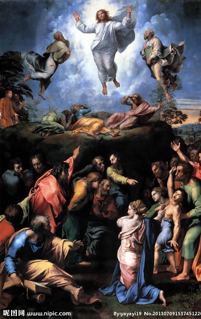 拉斐尔作品 拉斐尔桑西 耶稣升天 达迪 亚尼 宫殿 博物馆 文艺复兴时期 意大利画家 耶稣基督 新约 拉斐尔 宗教艺术 绘画书法 文化艺术