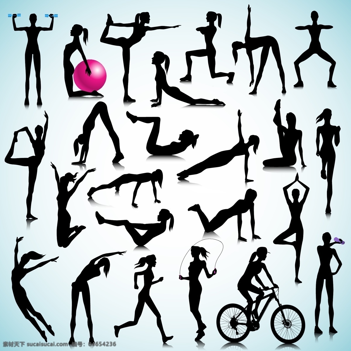 健身 锻炼 健美 瘦身 体操 运动小人 手绘人物 塑身 美体 瑜伽 瑜珈 有氧运动 体育运动 文化艺术