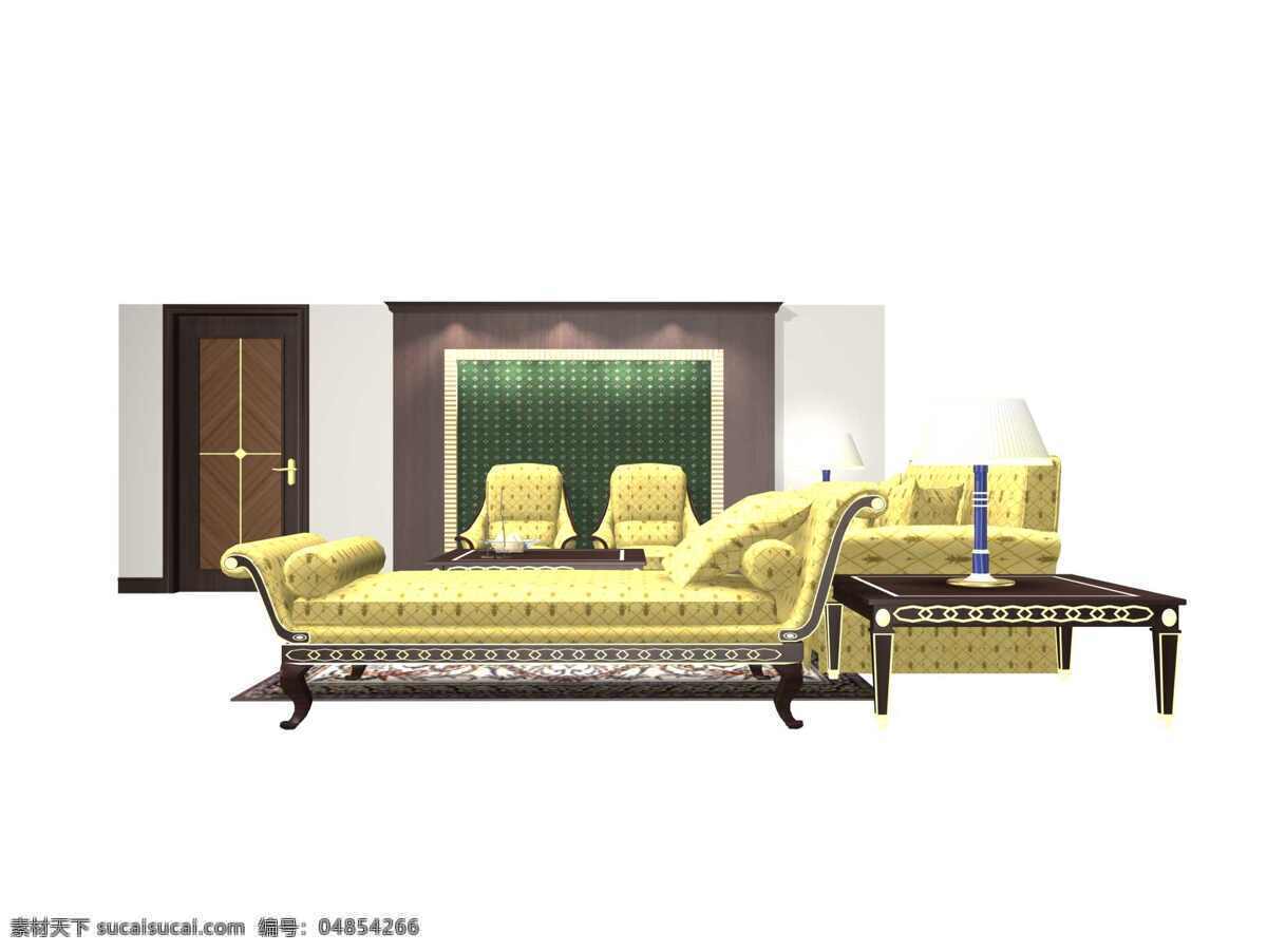 沙发 组合 3d 模型 家具 沙发组合模型 效果图 家具3d模型 沙发3d模型 3d模型素材 家具模型