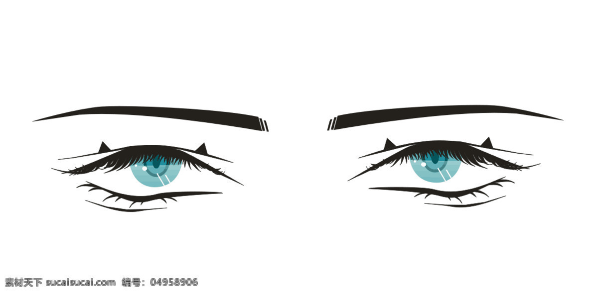眼睛 清澈的眼睛 碧蓝 猫耳眼 眼睛素材 动漫眼睛 下睑睫毛 独特 好看 猫眼 eyes 动漫动画