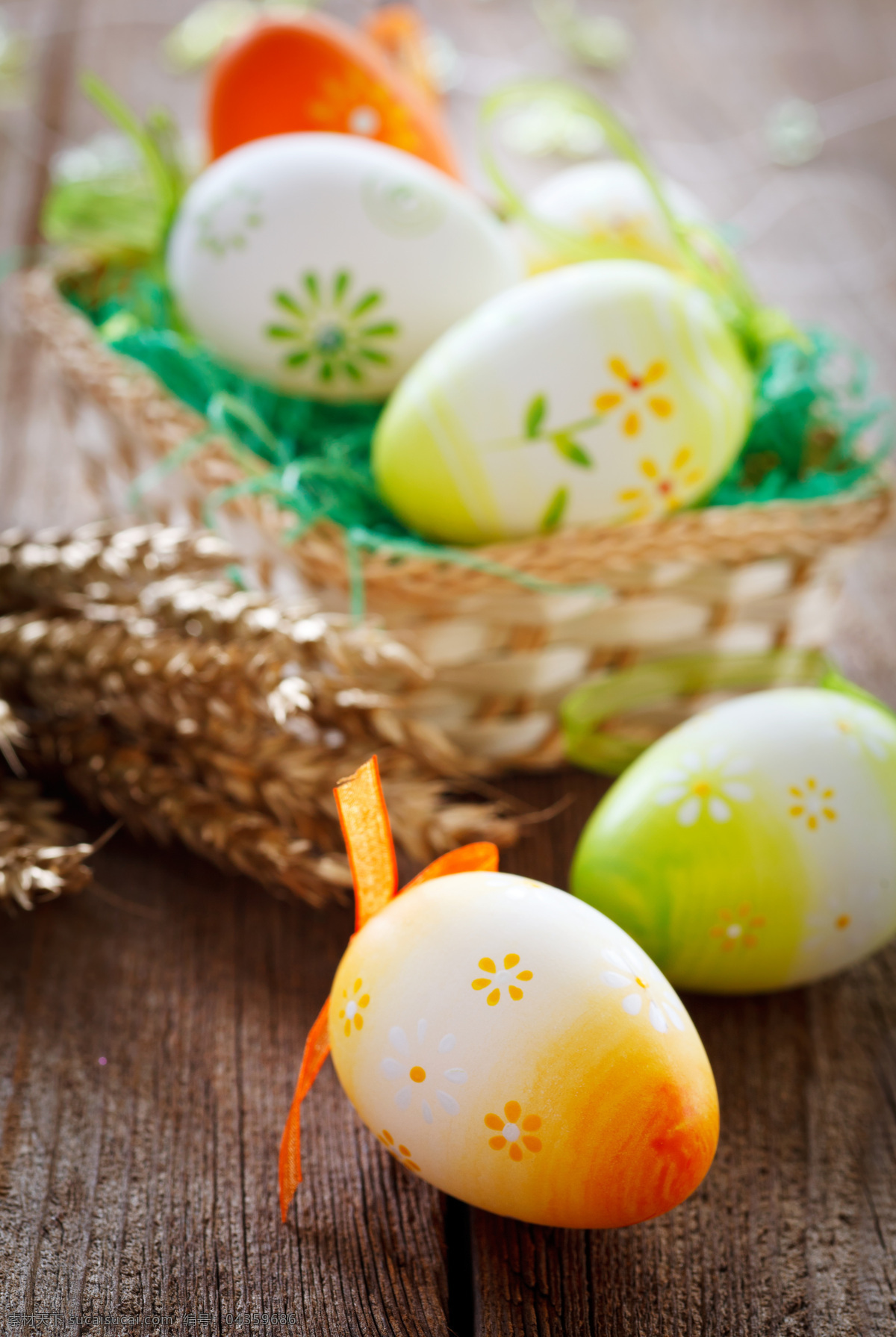复活节 彩蛋 复活节彩蛋 鸡蛋 节日素材 篮子 节日庆典 生活百科