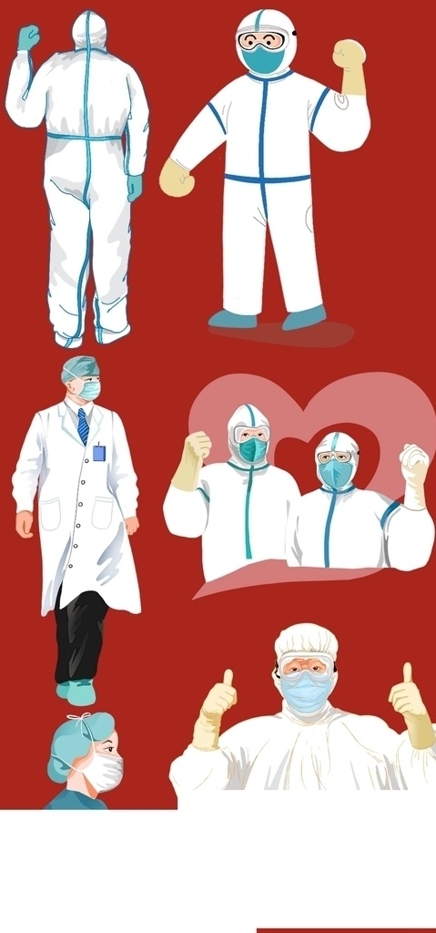 武汉 加油 战胜 疫情 人物 卡通 武汉加油 宣传 商业 医生 战士 动漫动画 动漫人物