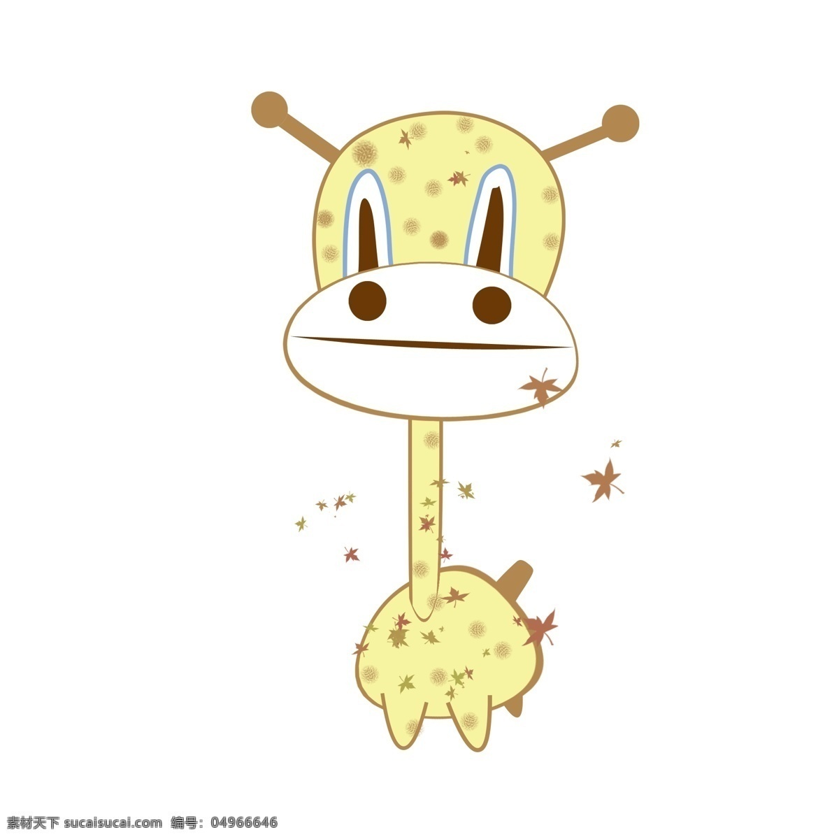 长颈鹿 小鹿 动物 可爱 萌 可爱萌 卡通