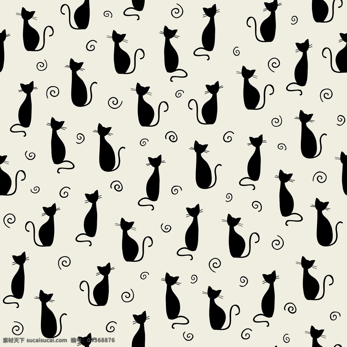 猫图案设计 背景 图案 动物 猫 壁纸 宠物 无缝模式 图案背景 无缝