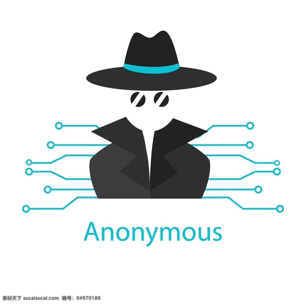 现代 匿名 logo 模板 标志 商标 logo模板 匿名概念 匿名者