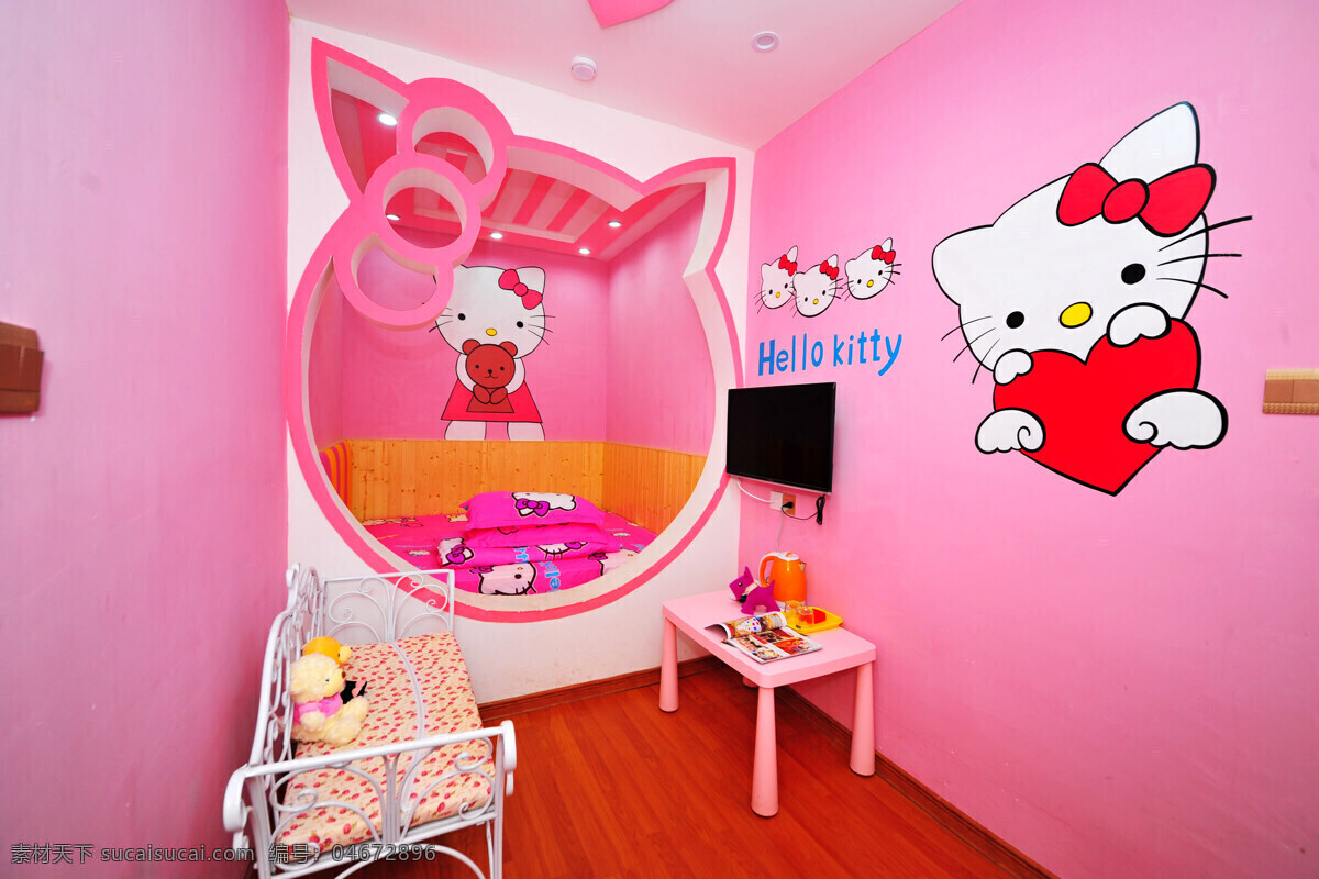 hello kitty 主题 房 标准间 标准房 双人间 双人房 单人间 单人房 客房 套间 套房 总统套房 卧室 效果图 客厅 豪华套房 书房 餐厅 厨房 主人房 主卧 酒店 中式客厅 样板房 空间摄影 3d设计 客栈 民宿 建筑园林 室内摄影