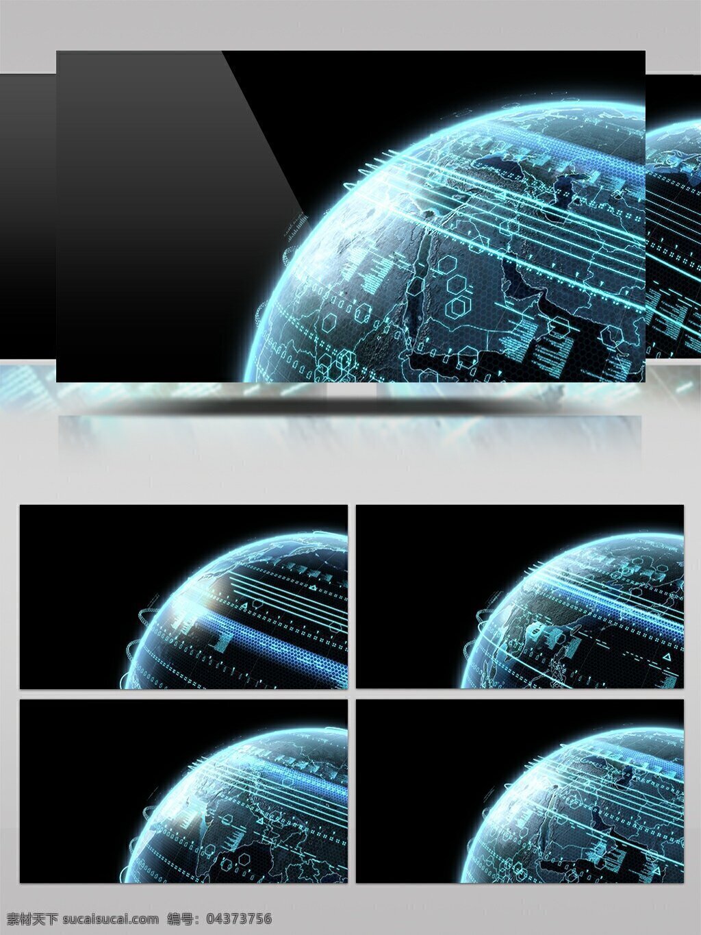 数字 科幻 地球 动画 科技 感 视频 earth digital globe