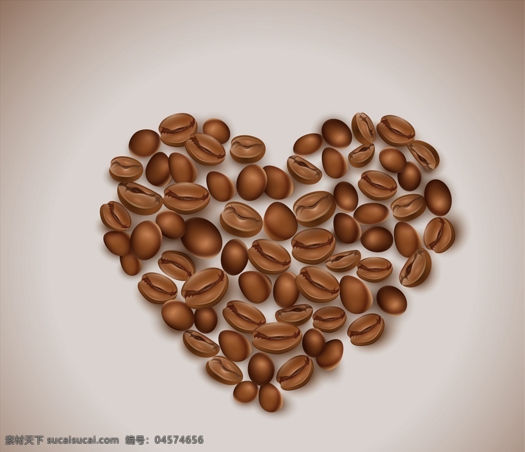 心做咖啡豆 咖啡 情人节 豆类 浪漫气氛 布朗 做成 图标 高清 源文件