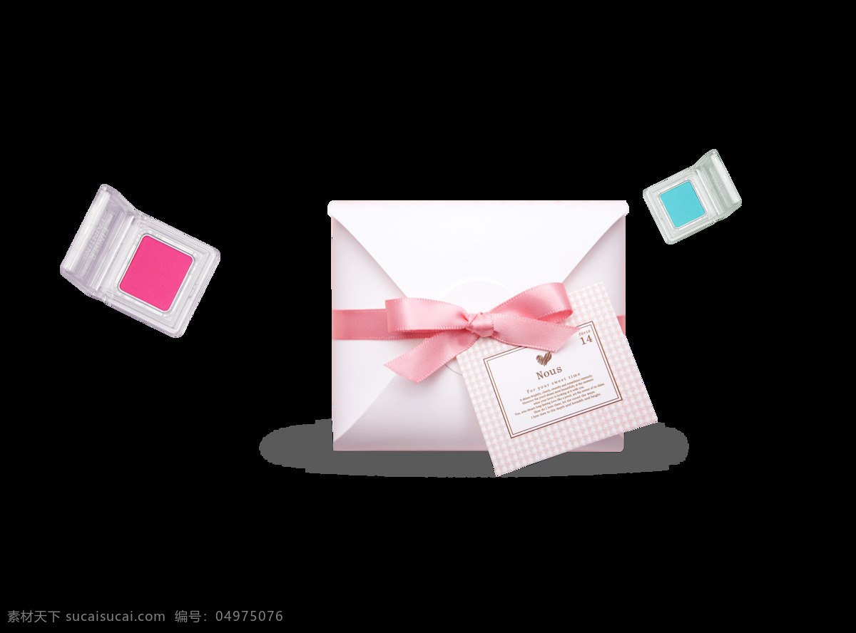 手绘 质感 卡片 礼物 装饰 蝴蝶结 大气 镜子 粉色