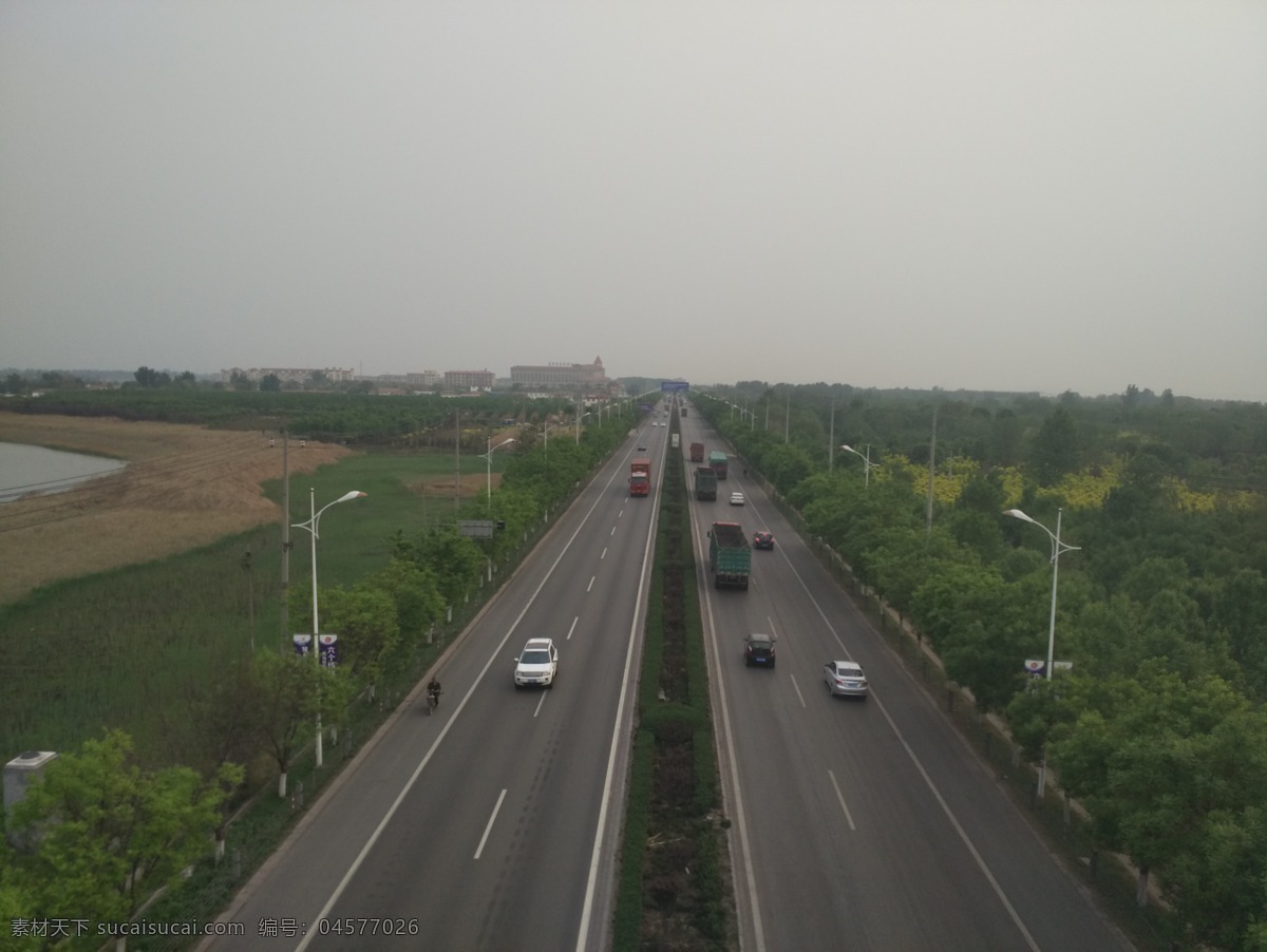 高速 高速公路 大广高速 乡村公路 自然景观 建筑景观