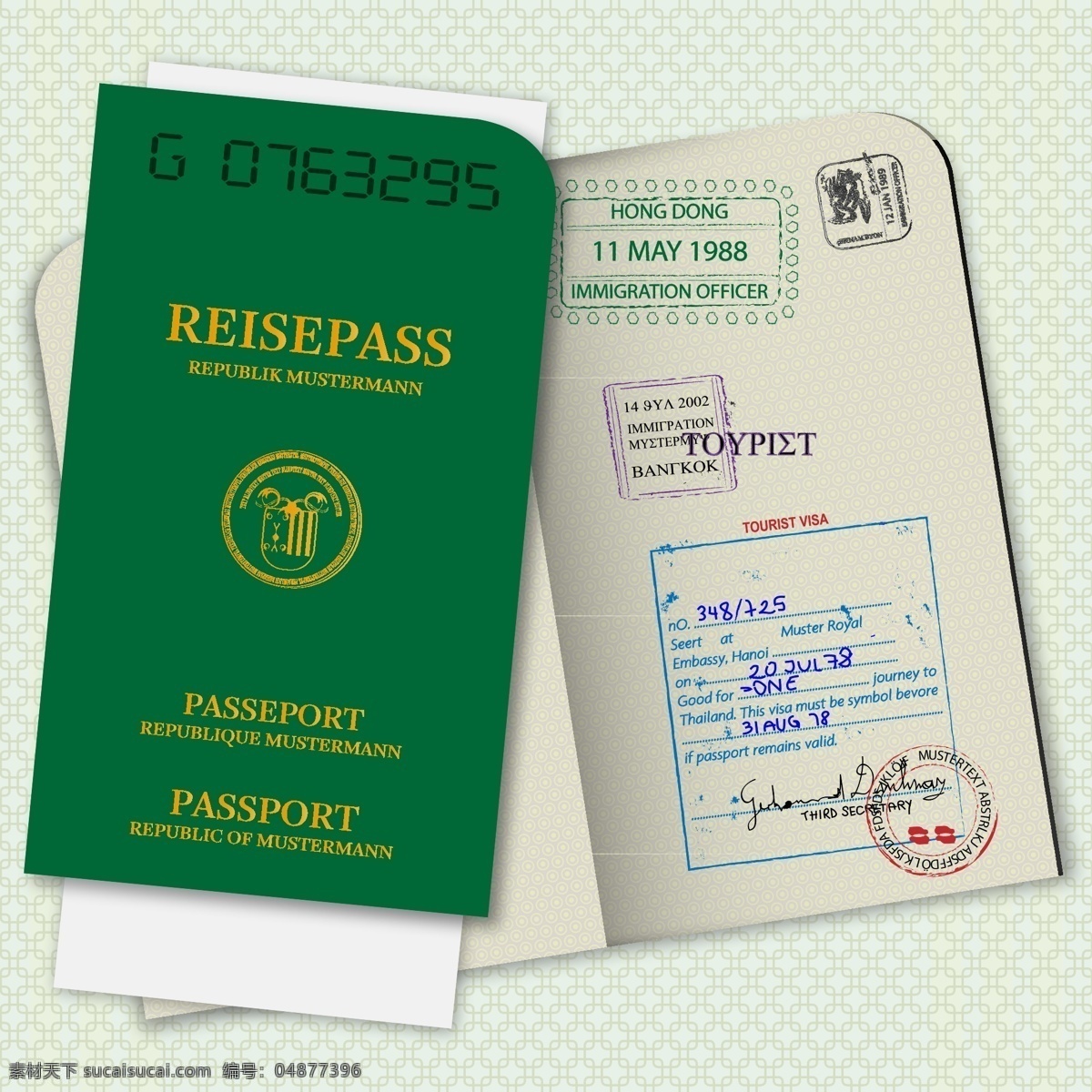护照模板向量 生活的载体 载体 商品 护照 板 板材 向量 白色