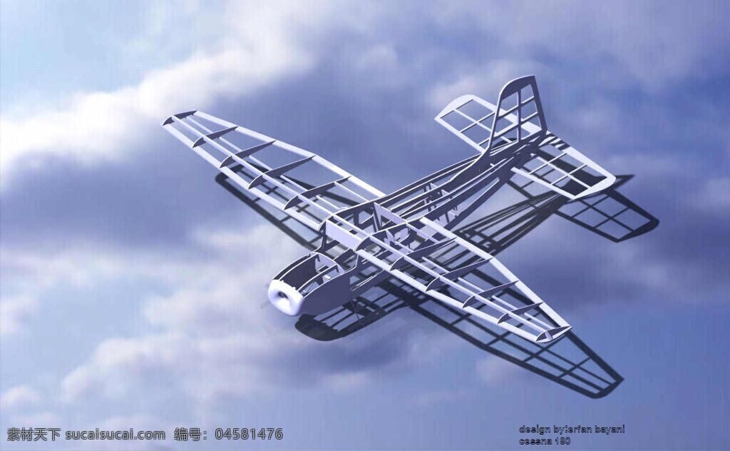 塞斯 纳 bayani 二番 通过 3d模型素材 建筑模型