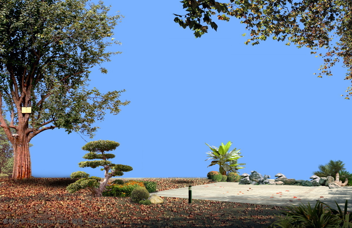 配景 设计素材 自然风光 贴图素材 建筑装饰 黑色