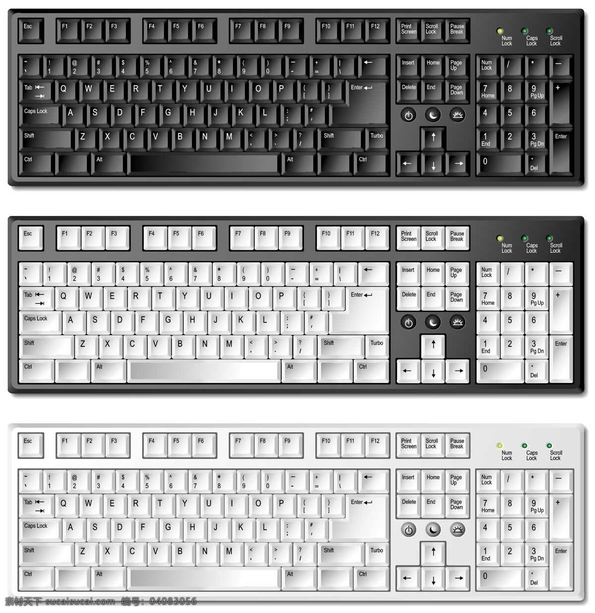 键盘 矢量图 键盘矢量图 普通 现代科技