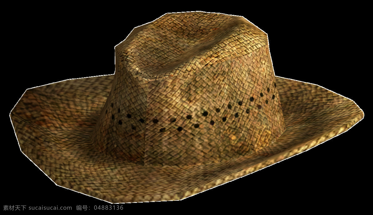 黄色 草帽 元素 png元素 帽子 免抠元素 透明素材 装饰