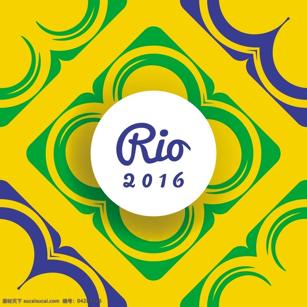 黄色 巴西 背景 抽象 形状 矢量图 奥运会 体育健身 简洁背景 事件七彩 2016 运动训练 背景比赛 巴西奥运会 里约热内卢
