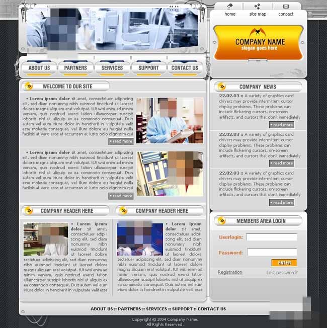 比亚 生物 研究中心 网页模板 欧美风格 比亚生物 灰色色调 网页素材