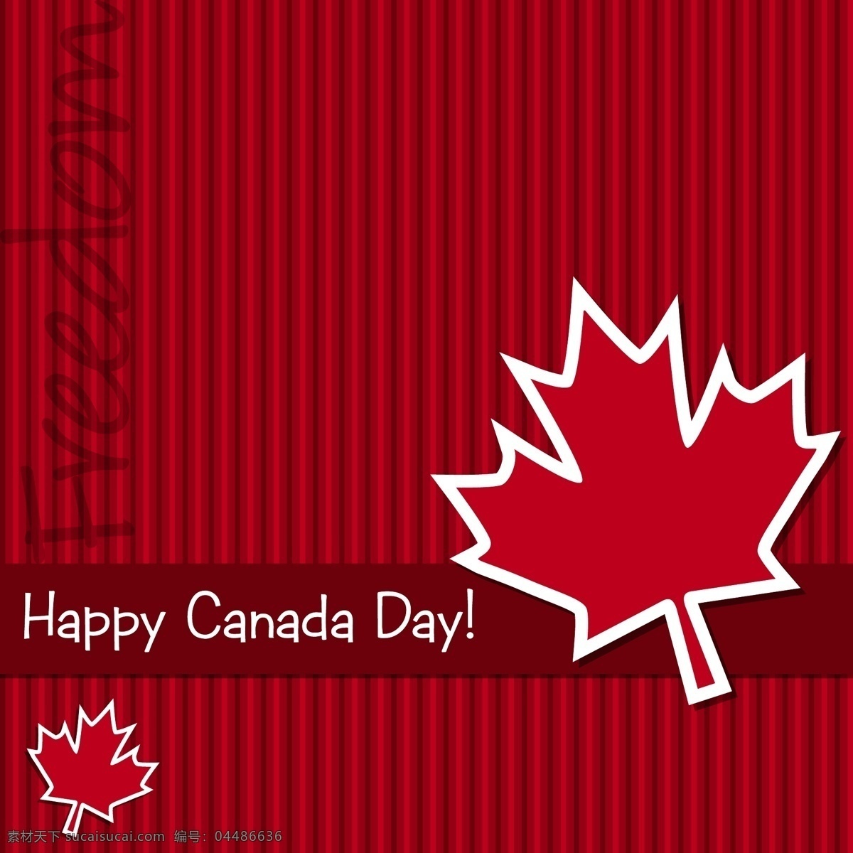 加拿大 国庆日 快乐 标签 卡 矢量 格式