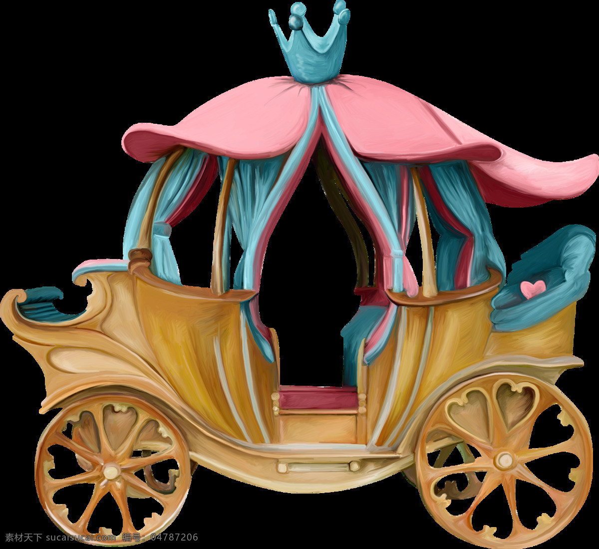 童话 世界 国王 车 装饰 图 公主车 国王车 童话交通 童话世界 童话图案 装饰元素
