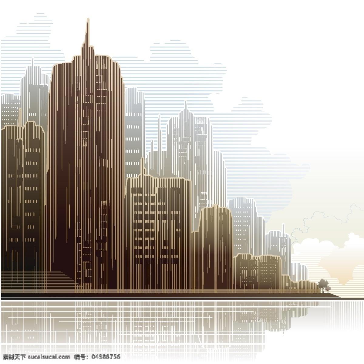 抽象 亚麻 纹理 城市 摩天大楼 摘要背景壁纸 建筑 艺术 载体 模板和模型