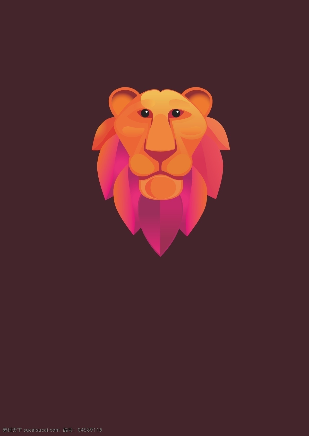 卡通 动物 狮子 老虎 矢量 创意 图案 元素 狮子头 设计元素 logo 狮子背景 背景 狮子王