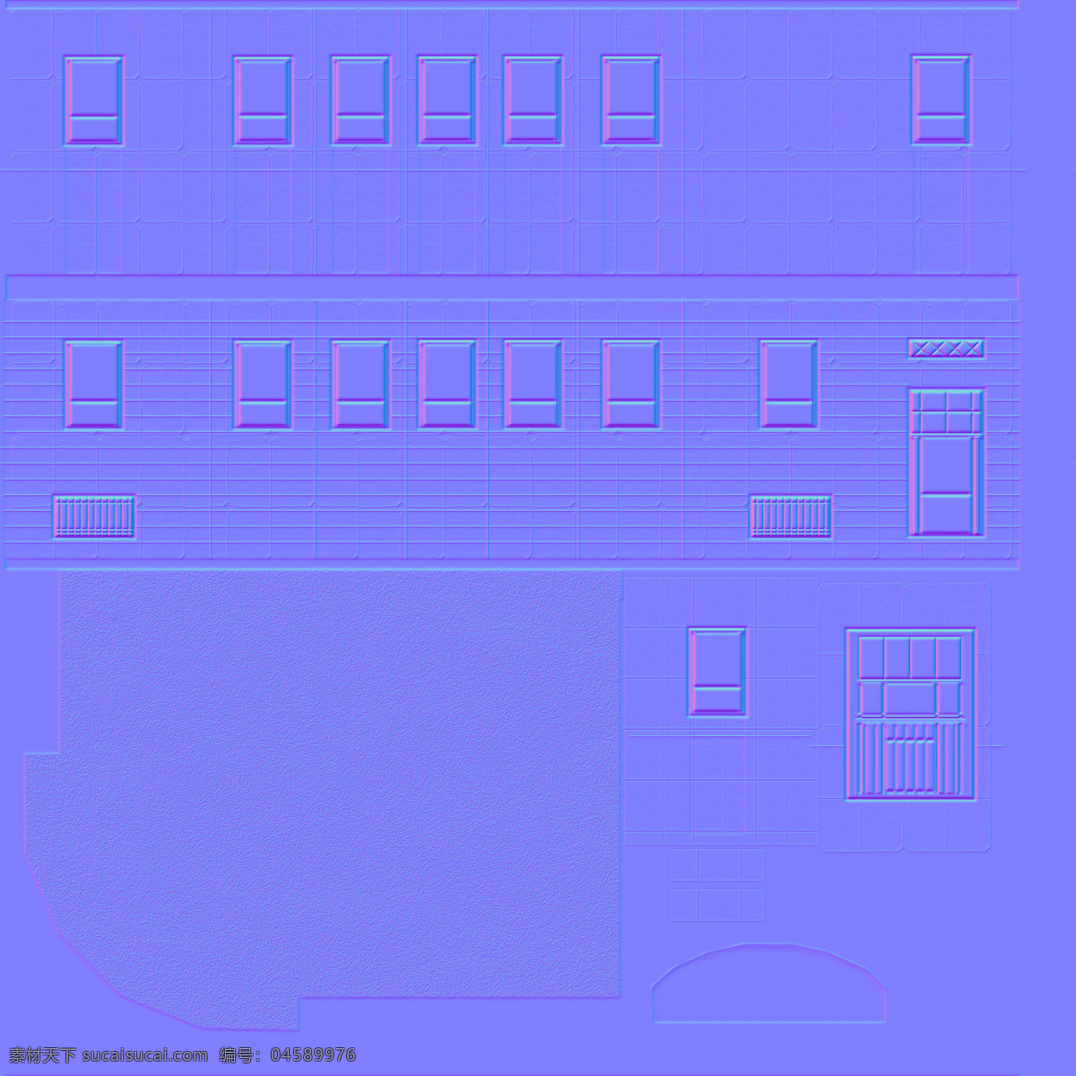 复古 建筑 高楼 外观 英式 3d模型素材 建筑模型