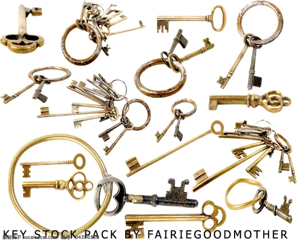 钥匙 金色钥匙 古代钥匙 钥匙素材 白色
