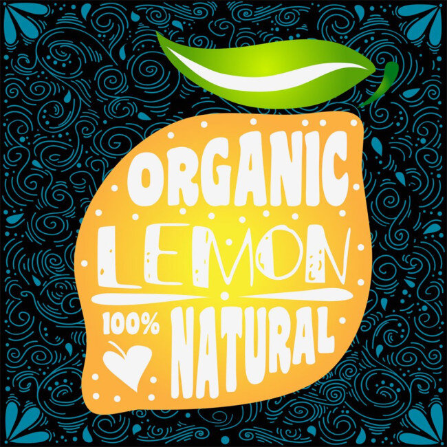 卡通 食物 美食 卡通背景 蔬菜水果 生物世界 矢量素材 柠檬宣传设计