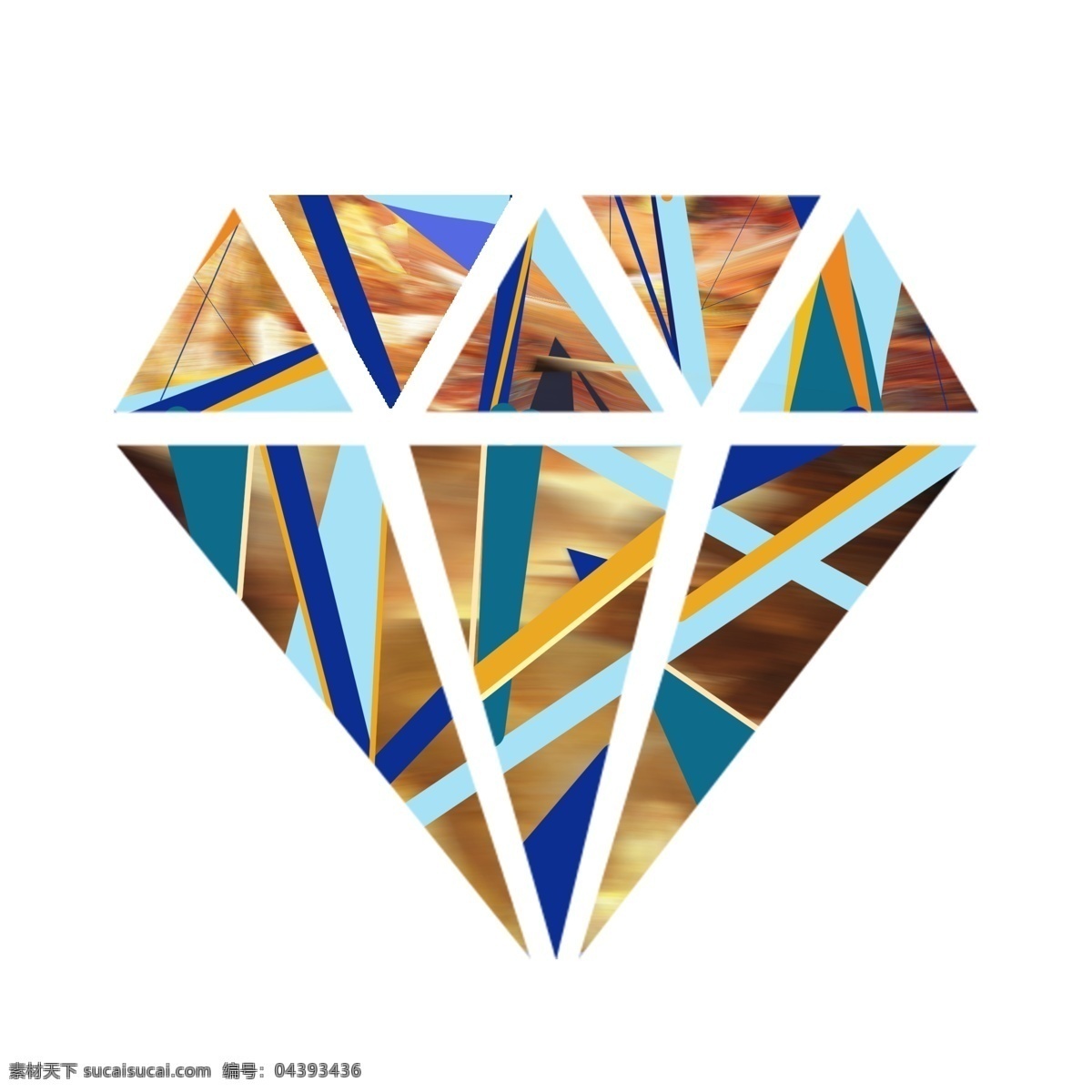 钻石 金色 蓝色 平面 风 图标 免 扣 钻石恒久远 一颗永流传 永恒的爱 平面设计 蓝绿 流光溢彩 装饰