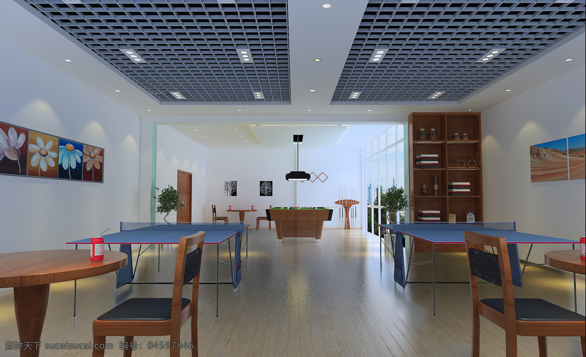 员工活动室 室内设计 公装 员工活动场所 合层 效果图 环境设计 设计图库