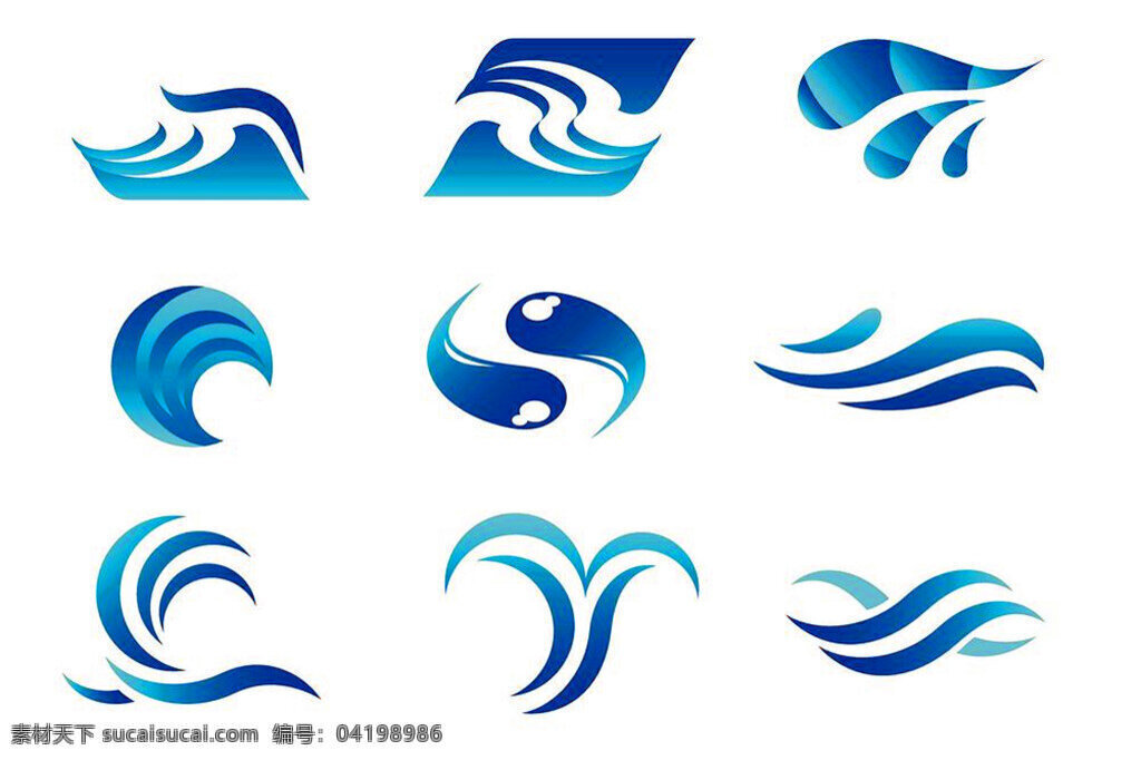 海浪 logo 矢量 模板下载 logo设计 图标 创意设计 创意图标 帆船 海水 波浪 商务 商业标志 公司 企业