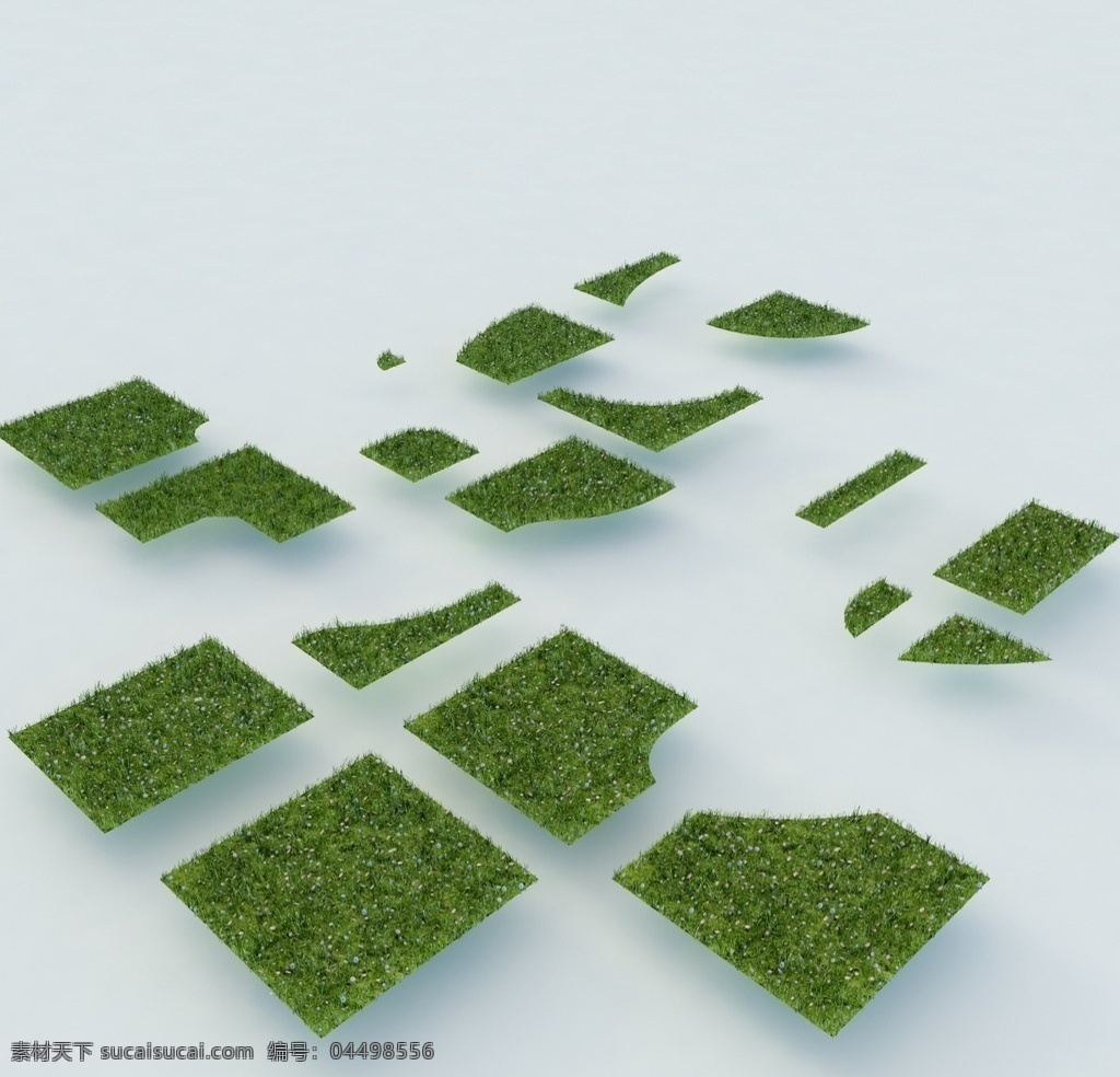 草地 植物模型 道路 户外 景观模型 vray模型 室内模型 3d设计 max