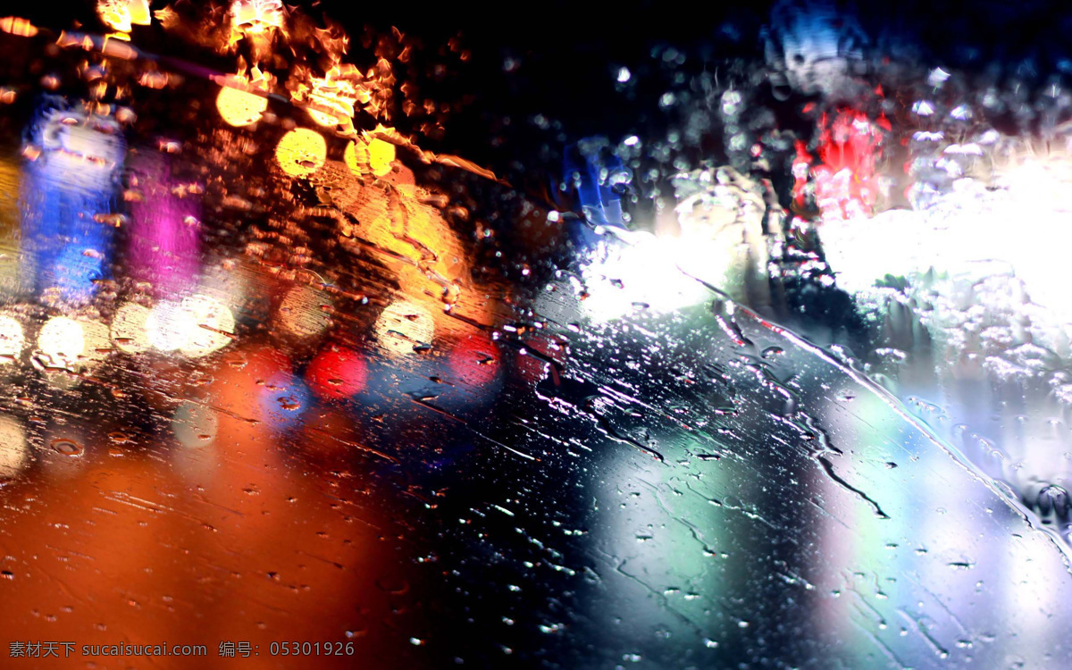 雨景免费下载 斑斓 玻璃 橱窗 霓虹 色彩 雨滴 雨景 风景 生活 旅游餐饮