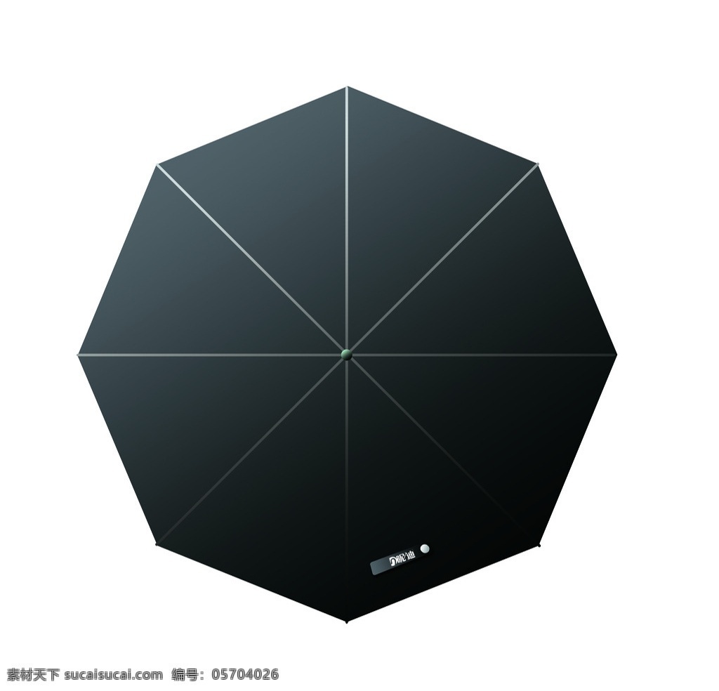 伞面设计 伞 8根骨 彩色 伞叶 分层