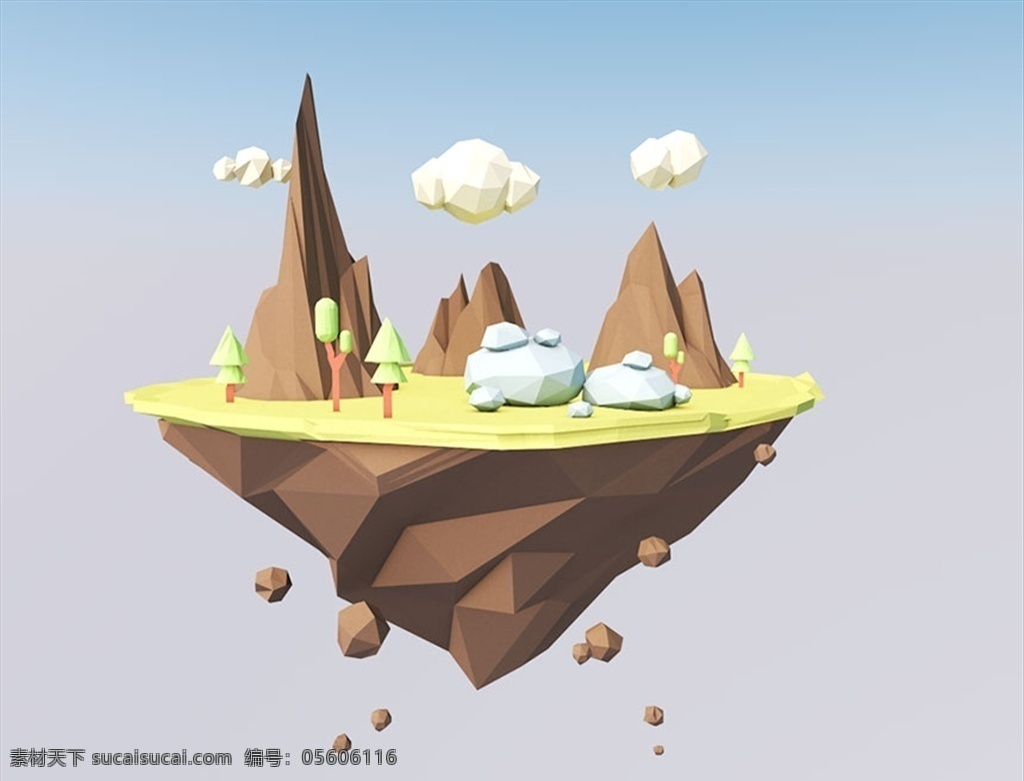 c4d 模型岛屿图片 模型 动画 工程 岛屿 渲染 c4d模型 3d设计 其他模型