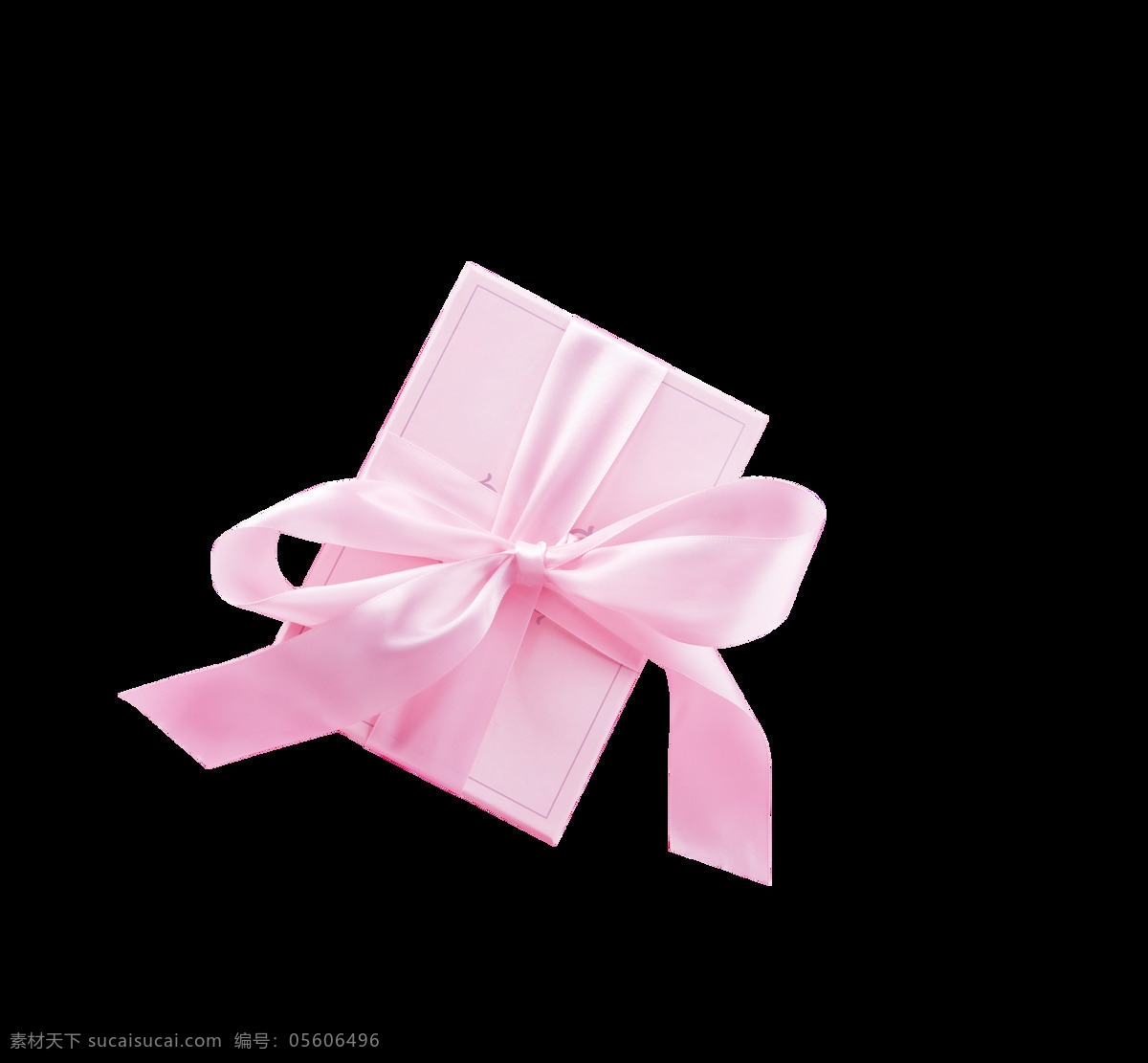 粉色 唯美 质感 礼盒 装饰 礼物 蝴蝶结