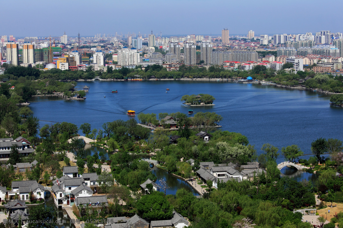 大明湖 山东 济南 明湖 公园 风光 风景名胜 自然景观